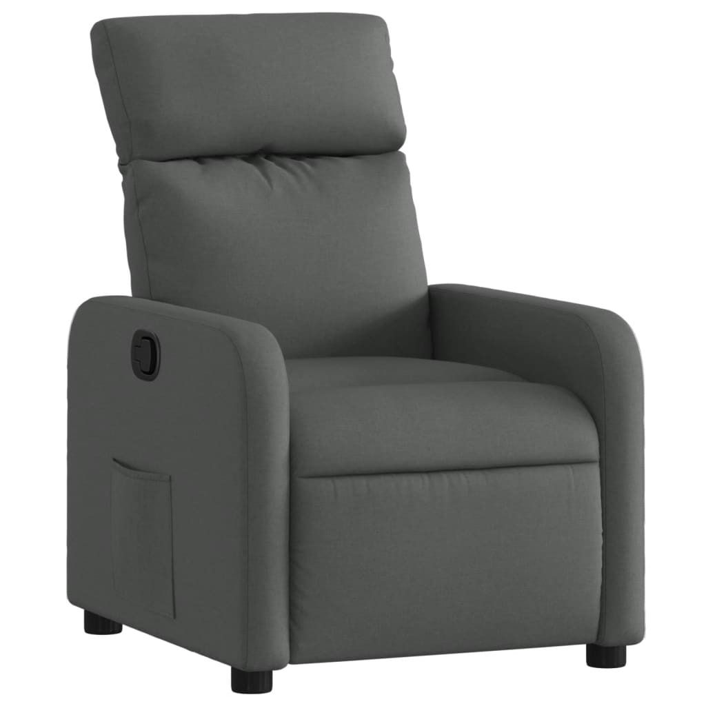 vidaXL Relaxsessel Dunkelgrau Stoff Produktbild 