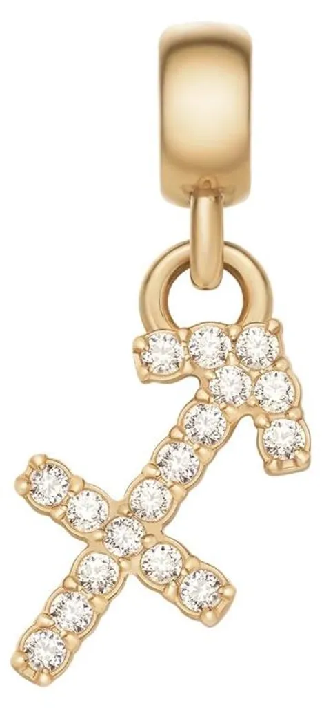Cadeau Idéal : Pendentif Zodiac Or et Cristal de Protection DW00400765
