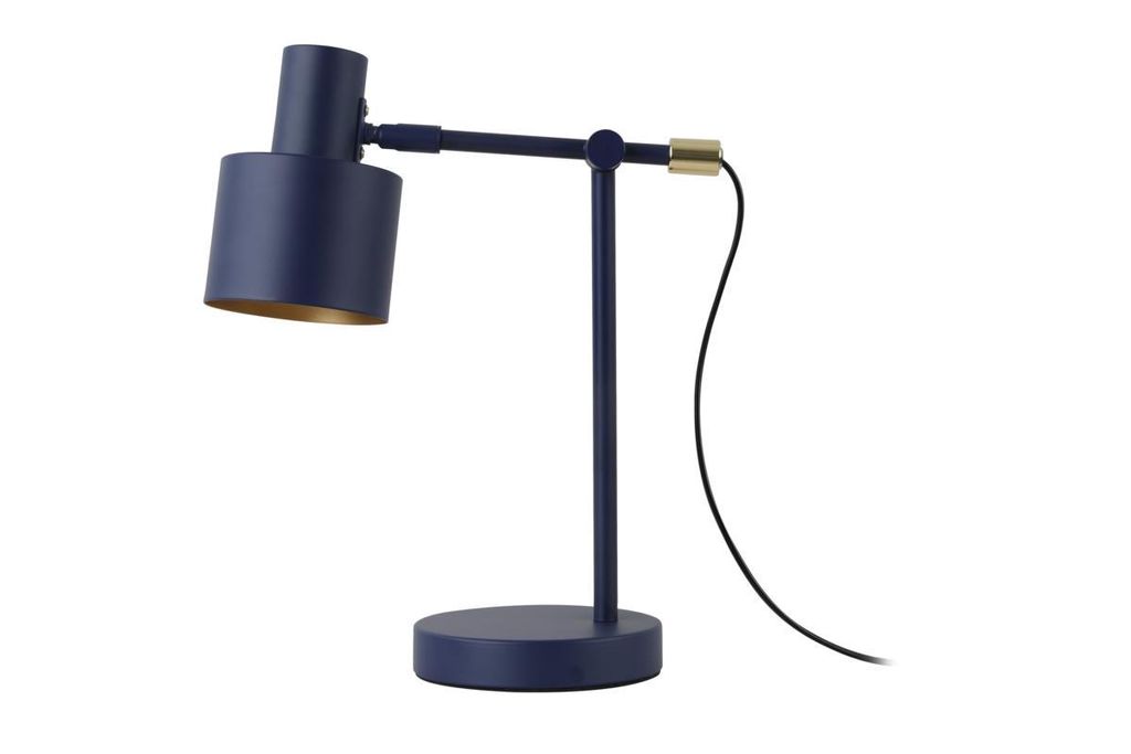 GTV - Schreibtischleuchte SELVIA II, 5341, max.250V, 50/60Hz, 1*E14, max.25 W, Ø.10 cm, IP20, marineblau