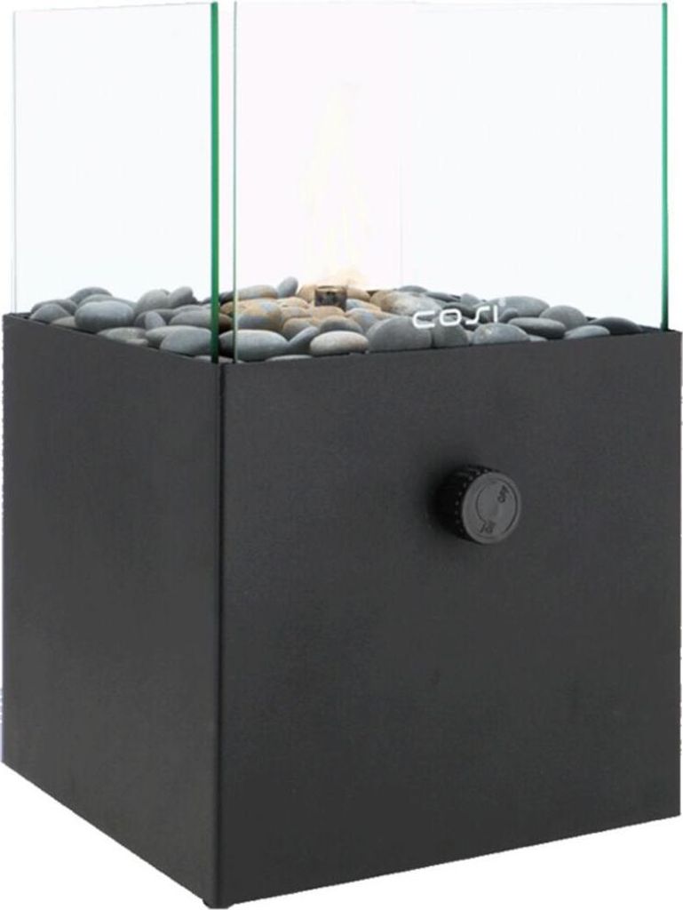 Cosifire Tischfeuer COSISCOOP Square black | Ø 20x32,5cm Produktbild 