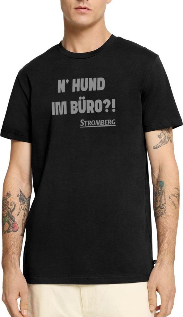 Spreadshirt Stromberg Mit Spruch N' Hund Im Büro?! Männer Premium T-Shirt, M, Schwarz