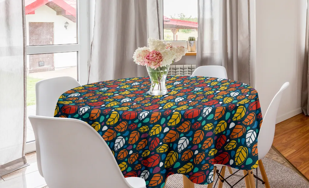 Tovaglia Rotonda Resistente ABAKUHAUS 150cm - Ideale B&B e Casa