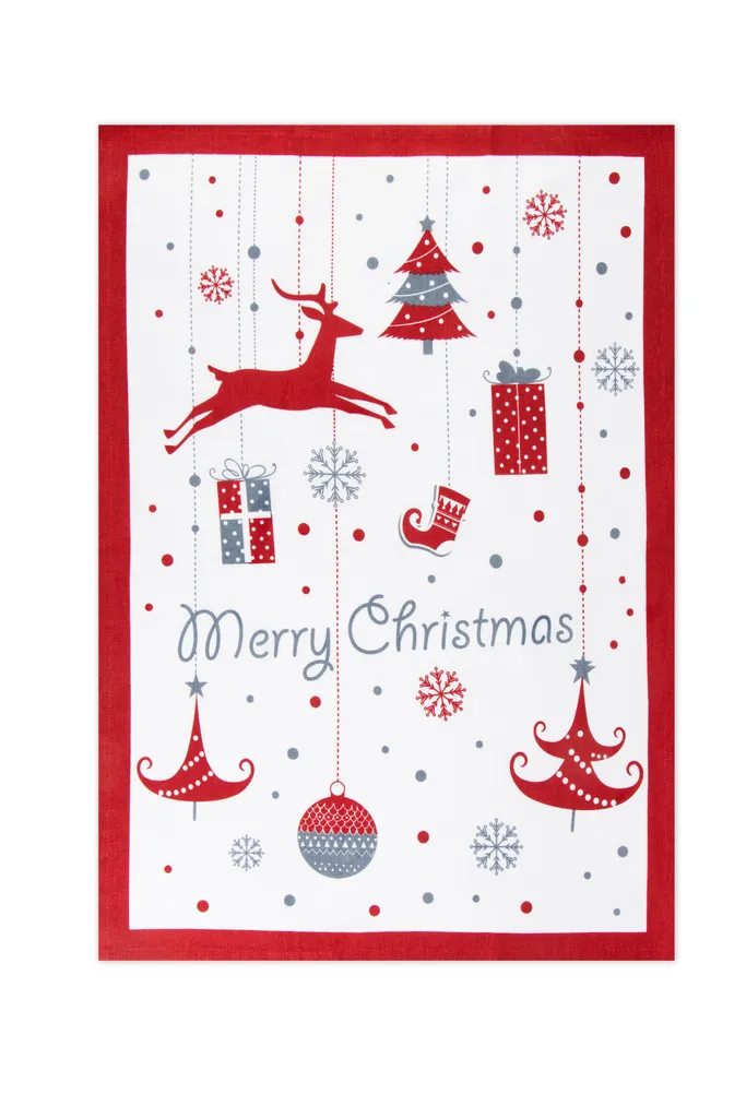 Set linge cuisine coton 3 pcs Excelsa Merry Christmas : Doux et déco - 7