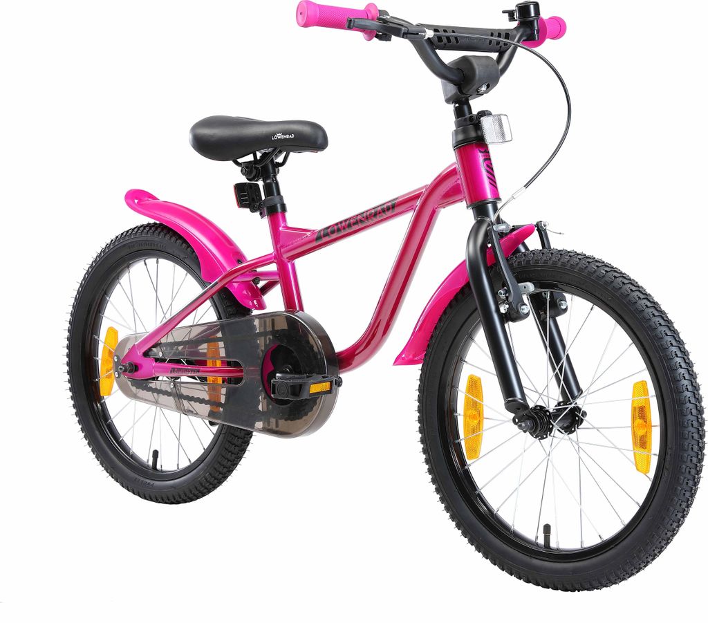 LÖWENRAD Kinder Fahrrad ab 5 Jahre | 18 Zoll Rad | Berry