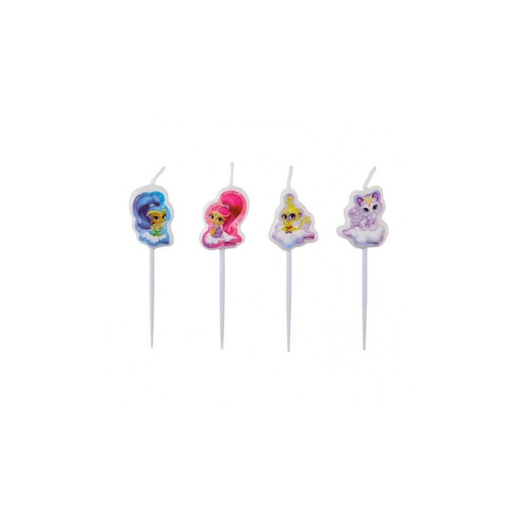 Mini-Kerzen Shimmer and Shine 4 Stück