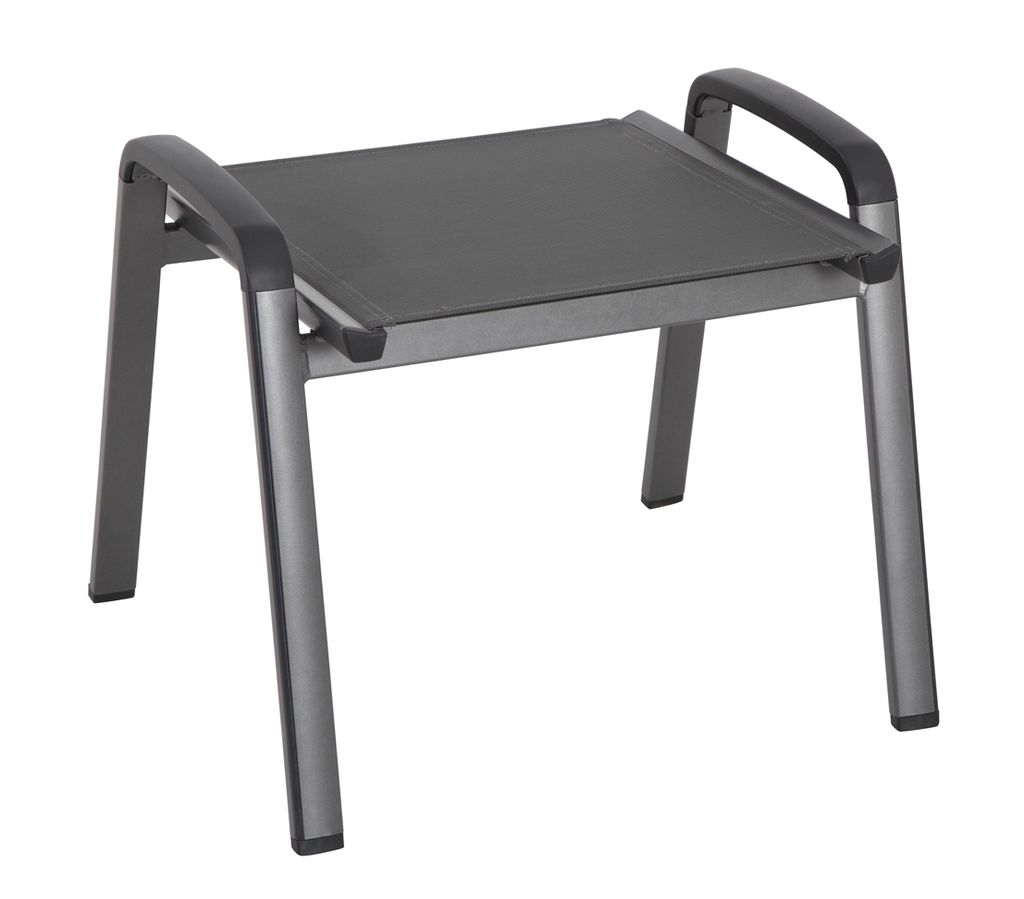 MWH Elements Hocker - Material: Aluminium, Farbe: Eisengrau, Maße: 54,5 cmx58 cmx49 cm; 879310
