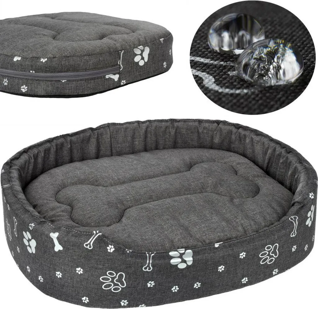 Letto Welsti Ovale XL 80x67: La Cuccia Grigio Scuro per Amici Veri