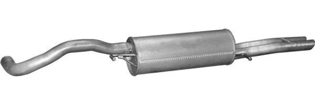 Silencieux arrière POLMO 01.20 robuste en acier aluminisé Audi A4