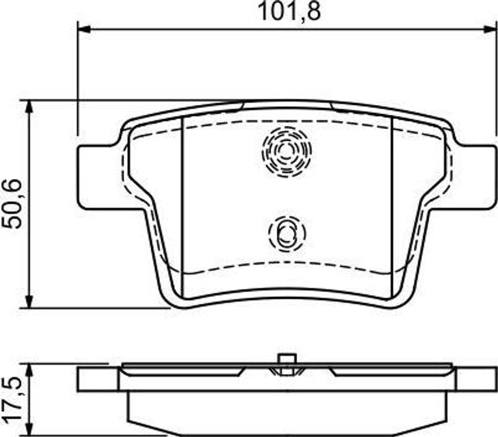 BOSCH 0 986 494 076 Bremsbelagsatz, Scheibenbremse OE 1356392 kompatibel mit Mondeo, X-Type