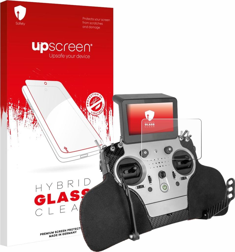 upscreen Schutzglas für PowerBox Systems Core Schutzfolie Panzer Folie Glas Display Schutz klar