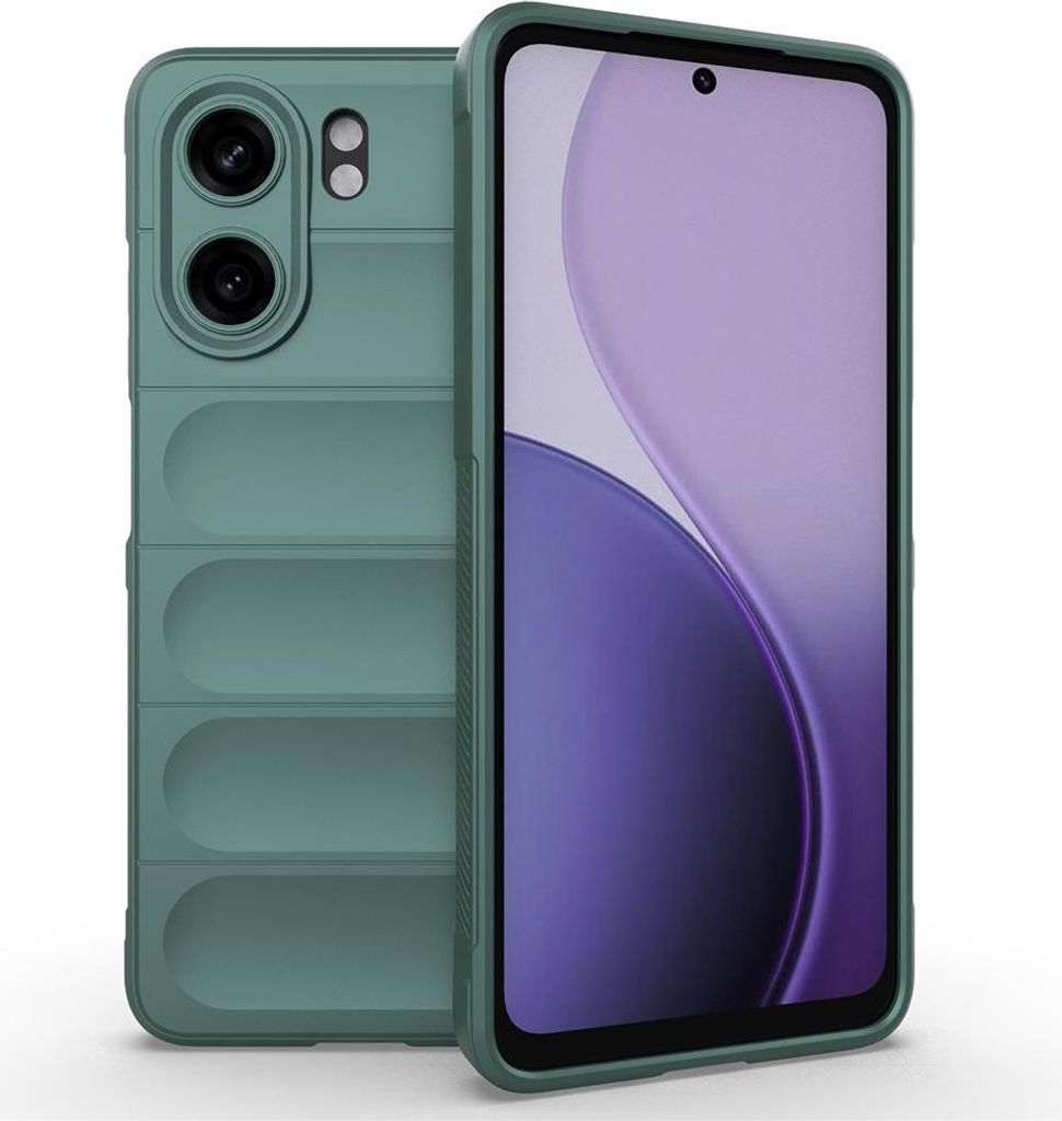 OPPO A5x Hülle - Coverup Hands-On Rugged Back Cover - Grün