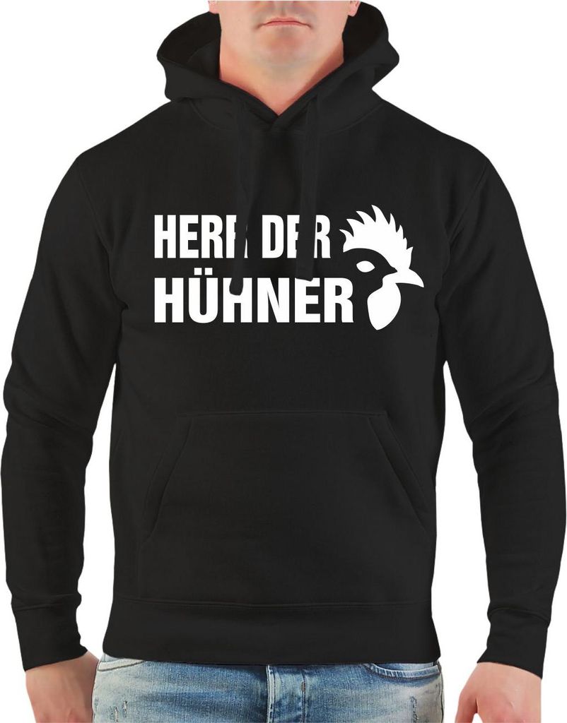 Herren Kapuzenpullover Herr der Hühner