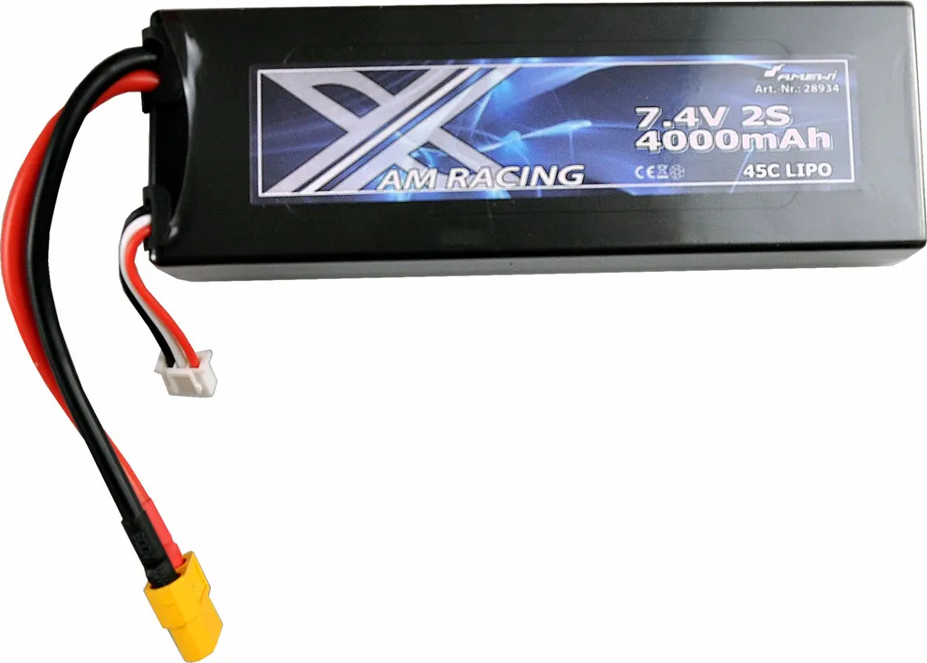 Batterie LiPo Amewi 28934 2S 45C Hardcase 4000mAh Connecteur XT60 Fiable