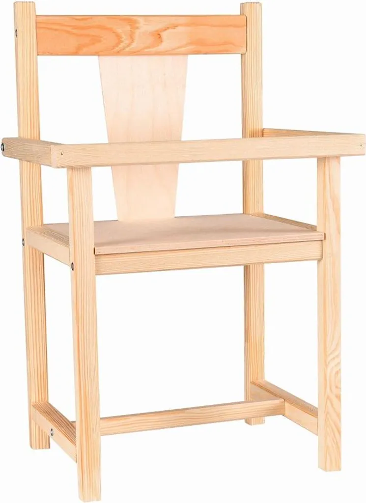 Mobilier de poupée : Grande chaise haute pour poupon et baigneur