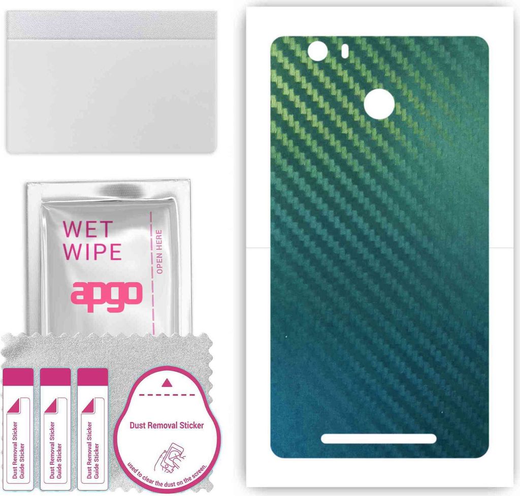 apgo Rückseite Schutzfolie, Skin, kompatibel mit Kruger&Matz Flov 4 Plus, Hinten Displayschutzfolie aus Vinylfolie, kratzfest, einfache Montage - ...