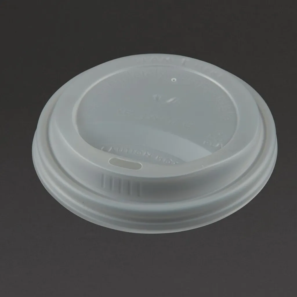 Couvercles Vegware compostables pour gobelets boissons chaudes 34/45,5 cl - 2