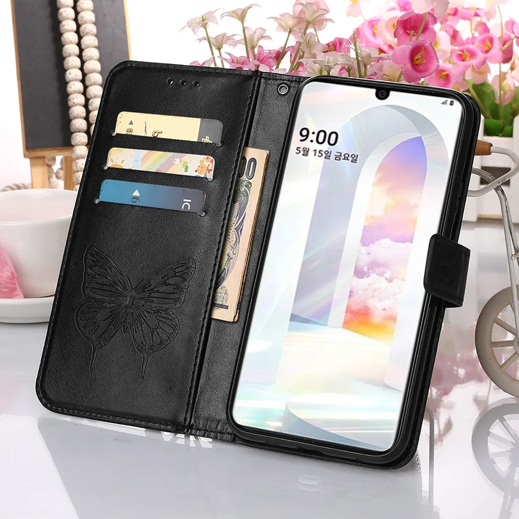 Custodia LG Velvet 2 Pro Farfalla in Rilievo - Look Chic e Sicuro - 5