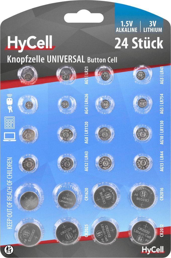 Alkaline Lithium 24er Set Produktbild 