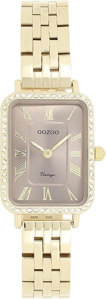 Oozoo Armbanduhr gold Metall Vintage Series Damen Analog-Quarzuhr UOC20415