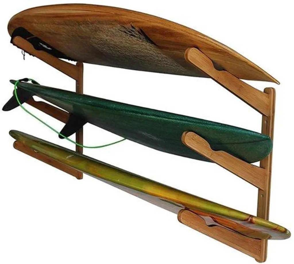 Support mural surf en acier et mousse - Fixation stable longboard 50cm
