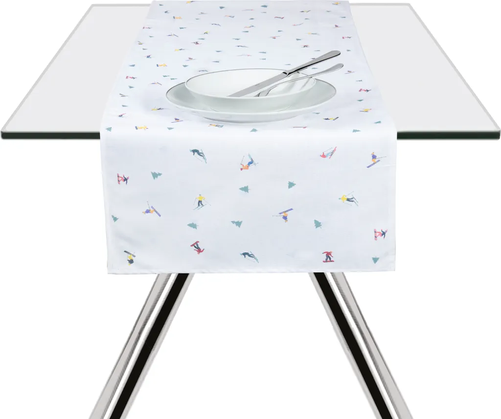 Chemin de Table Coton Multicolore 140 cm Excelsa : Style et Qualité - 2