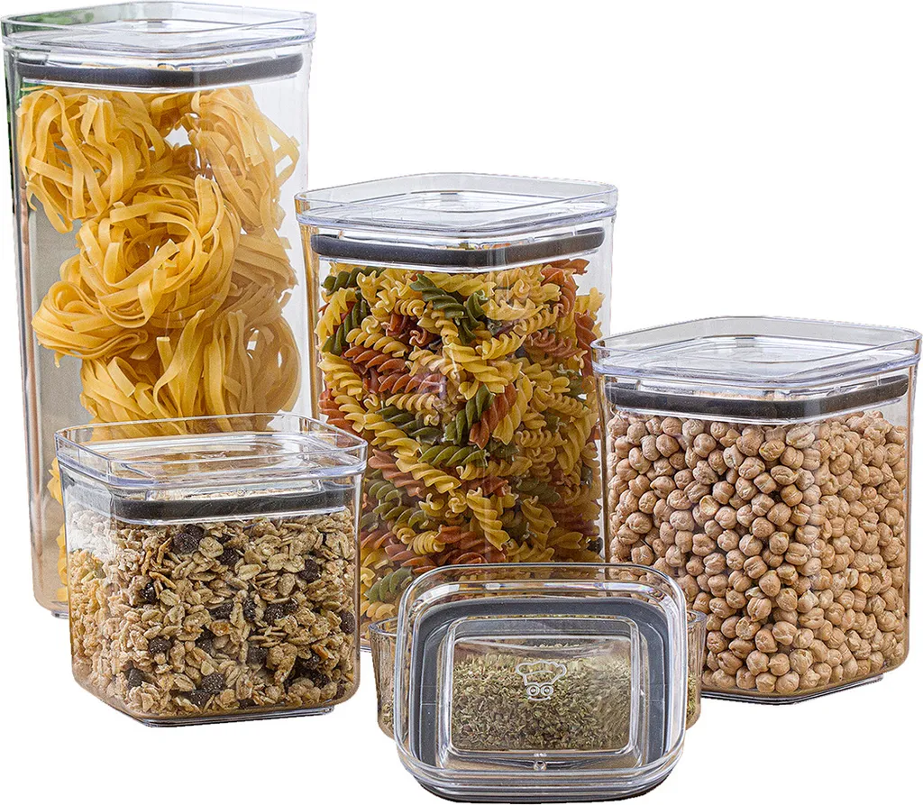 OKYANUS Contenitori Alimenti 5 Pezzi Trasparente | Qualità di Una Volta