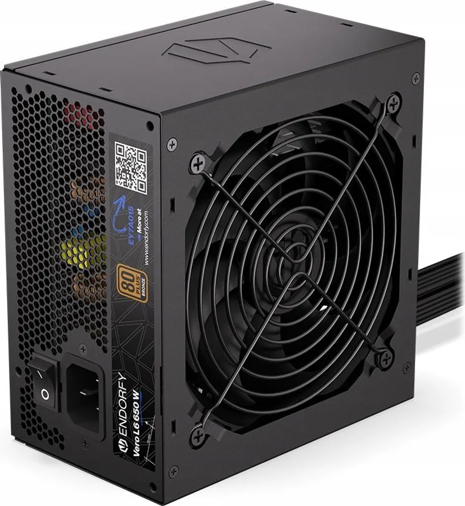 Alimentation PC Gaming 650W ENDORFY Vero L6 pour Config Gamer et Bureau