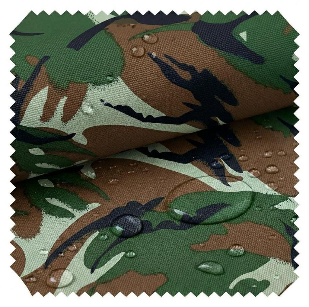 novely OXFORD 210D - D15 Camouflage Dunkel - Bedruckter Polsterstoff - Outdoor Dekostoff - Wasserabweisende Reißfeste Meterware 1lfm