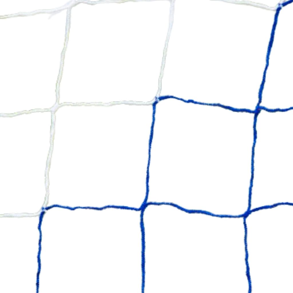 Filet de football bicolore (7,32x2,44 m) Blanc / Bleu Image du produit 