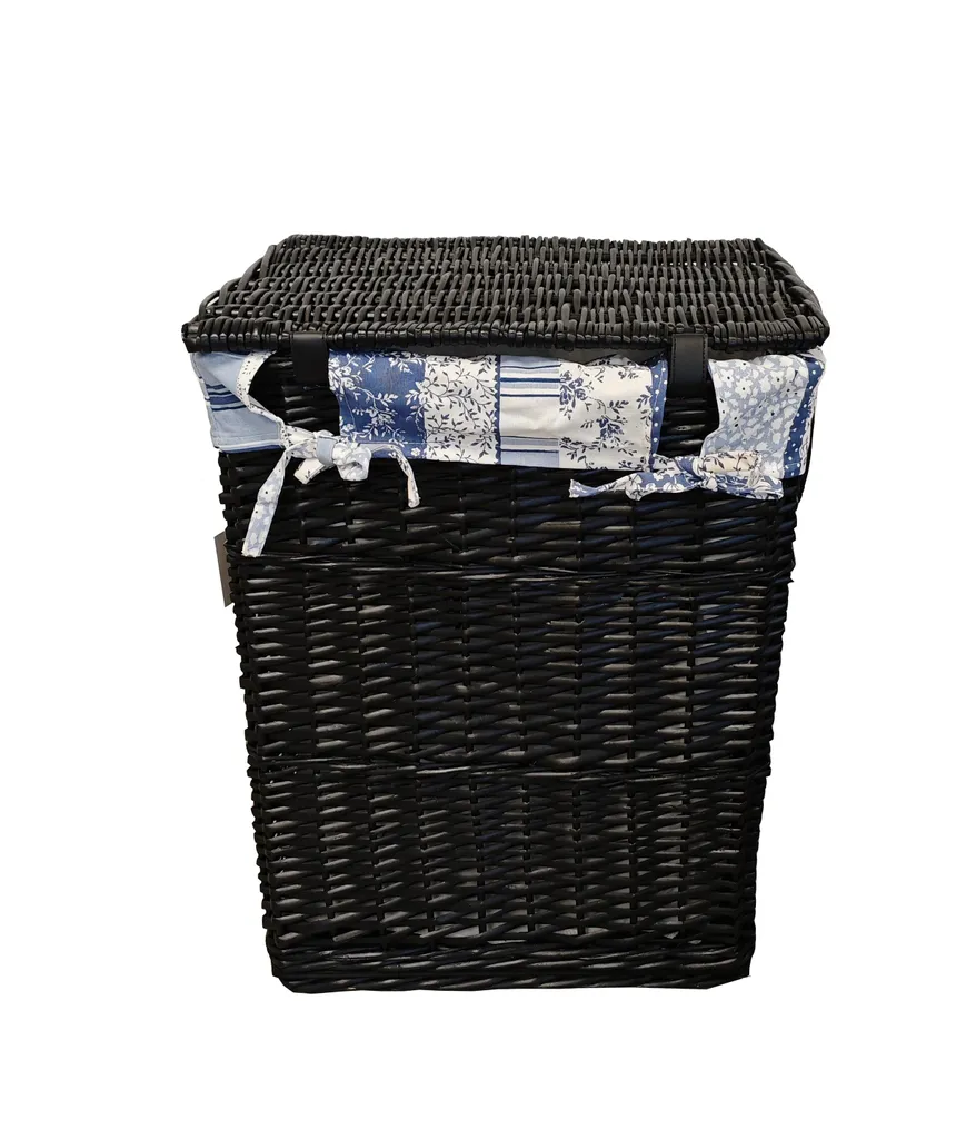 Portabiancheria Vimini Nero 30L Rettangolare: Dettagli e Qualità - 5