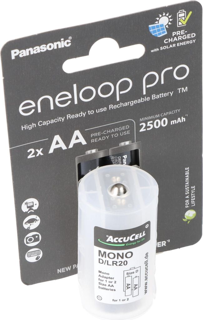 Panasonic eneloop Mono 5000mAh bestehend aus 1x AccuCell Produktbild 