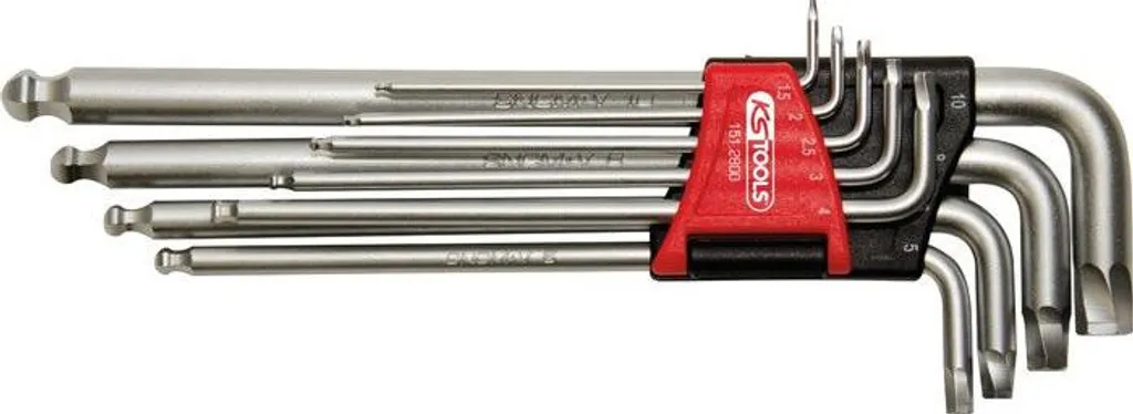 KS Tools Jeu de Clés Mâles pour Extraction de Vis Allen et Torx Abîmées