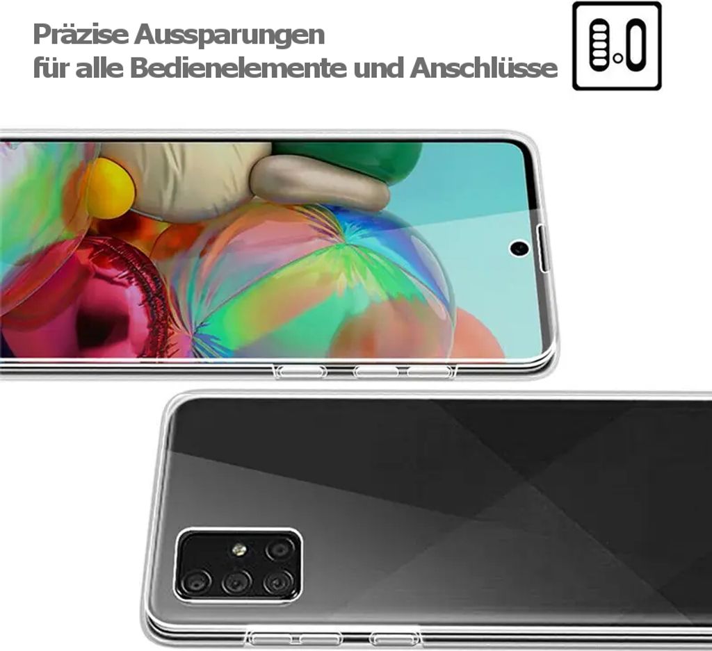 360° Schutz Hülle Für Huawei Mate 20 – Transparente TPU Silikon Komplettschutztasche Mit Displayfolie