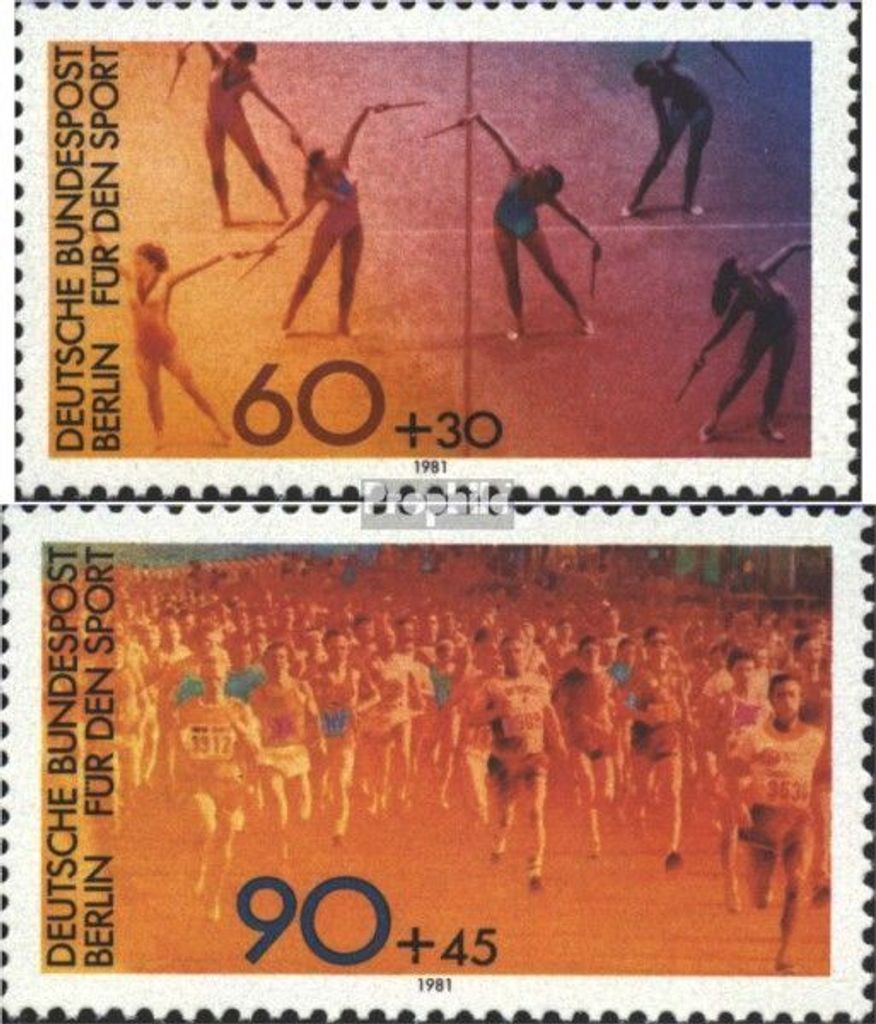 Briefmarken Berlin (West) 1981 Mi 645-646 (kompl.Ausgabe) postfrisch Sporthilfe