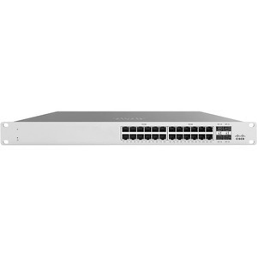 Cisco Meraki MS125-24P, Managed, L2, Gigabit Ethernet (10/100/1000), Power over Ethernet (PoE), Rack-Einbau, 1U