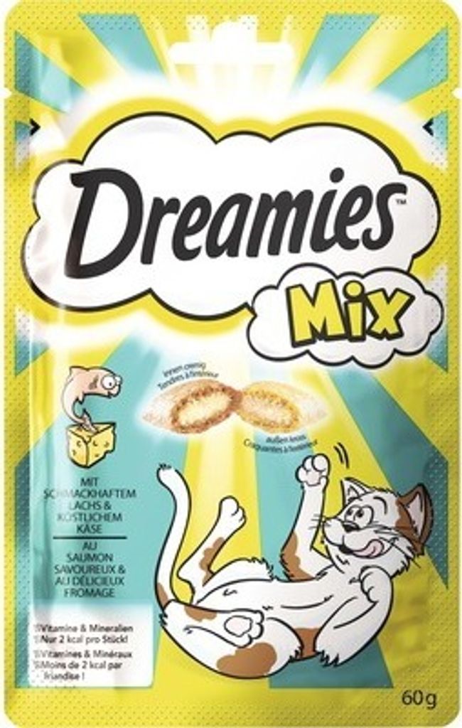 Katzensnack Dreamies Mix mit Lachs und Käse 60 g