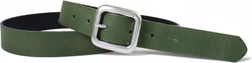 FRONHOFER Damen Ledergürtel ca. 2.8 cm mit quadratischer silberner Gürtelschnalle, echt Ledergürtel