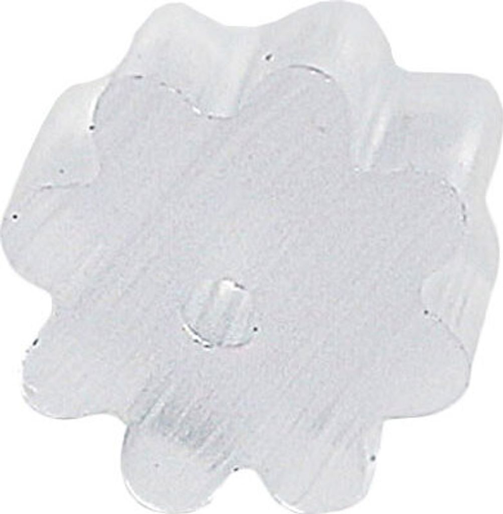 10 x Ohrstecker Stopper transparent gerillt Produktbild 