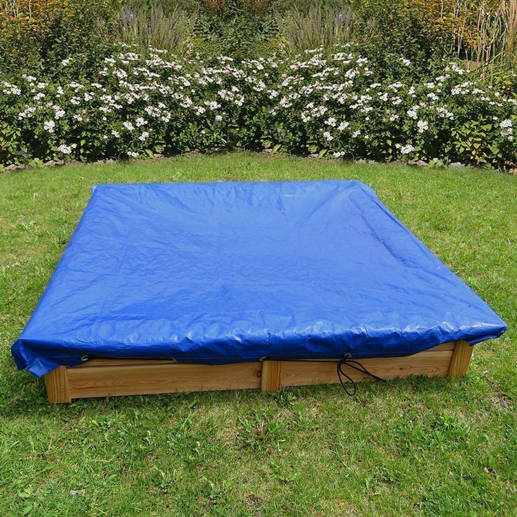 Sandkasten Plane Abdeckung Schutzhülle Abdeckplane mit Produktbild 