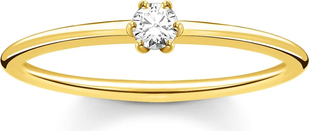 Bague Thomas Sabo TR2312-414-14-54 en Argent 925 Plaquage Or Jaune T54