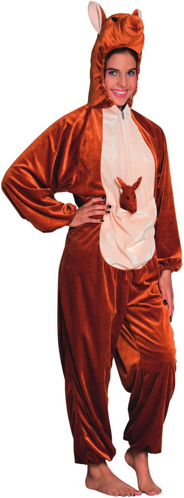 Boland Kangaroo plush, Maskenkostüm, Erwachsener, Uni, Tier, Kangaroo plush, Braun
