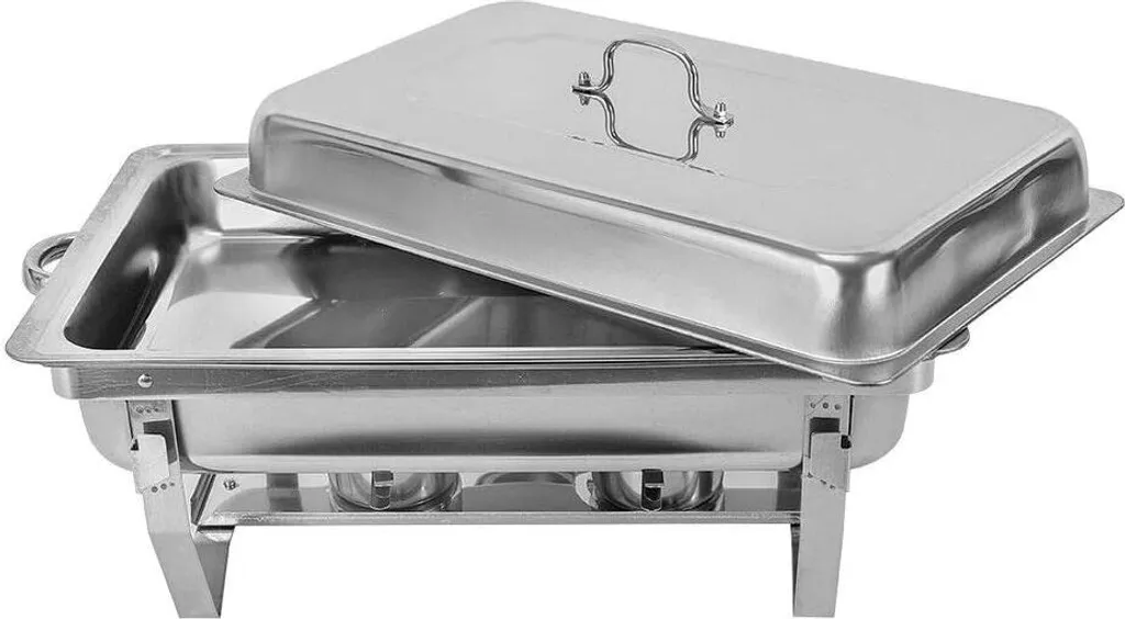 Gardez vos plats au chaud sans les brûler avec ce Chafing Dish Inox