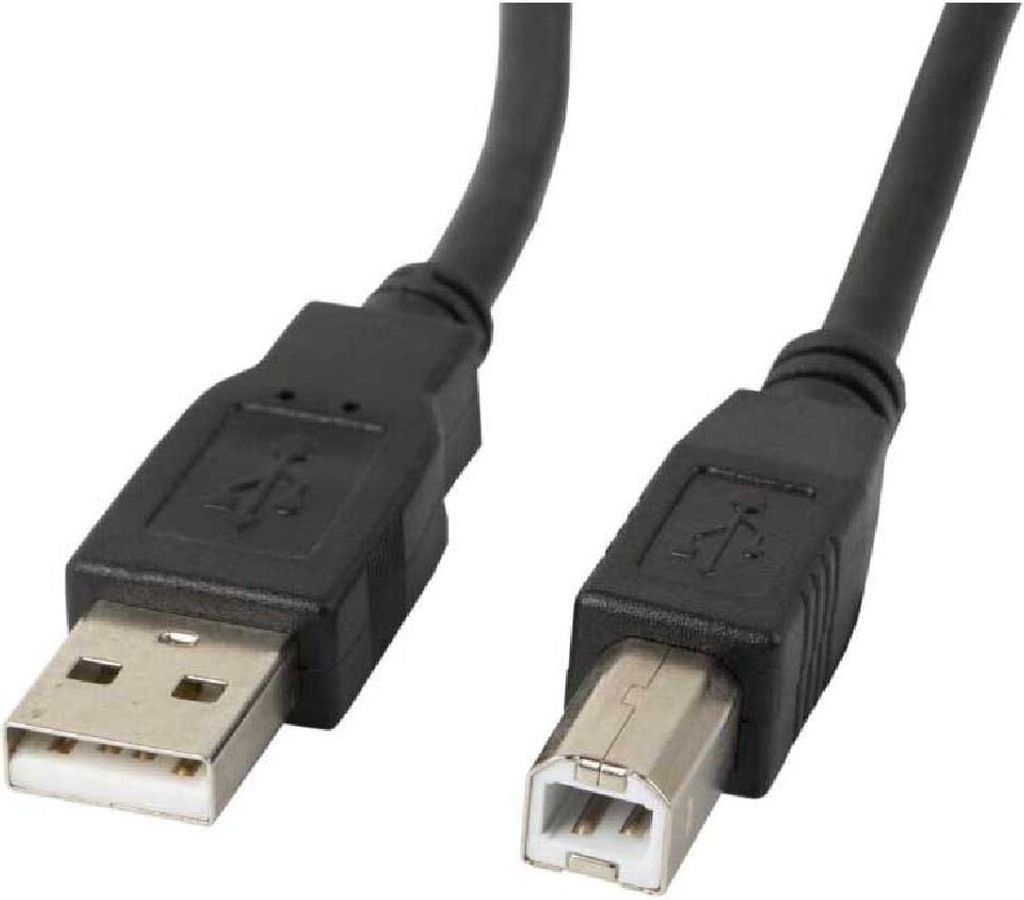 Lanberg CA-USBA-10CC-0010-BK, 1 m, USB A, USB B, USB 2.0, Produktbild 