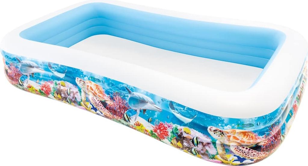 INTEX Swim Center Familienpool 305x183x56 cm Meeresleben-Design
