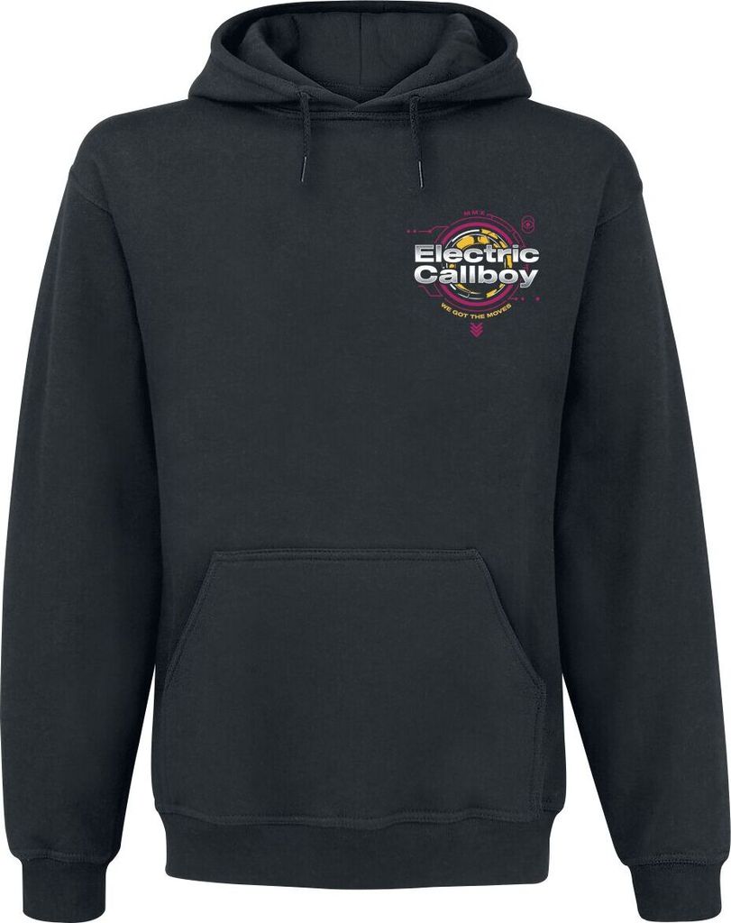 Electric Callboy Kapuzenpullover Herren Moves Tech Smile schwarz S