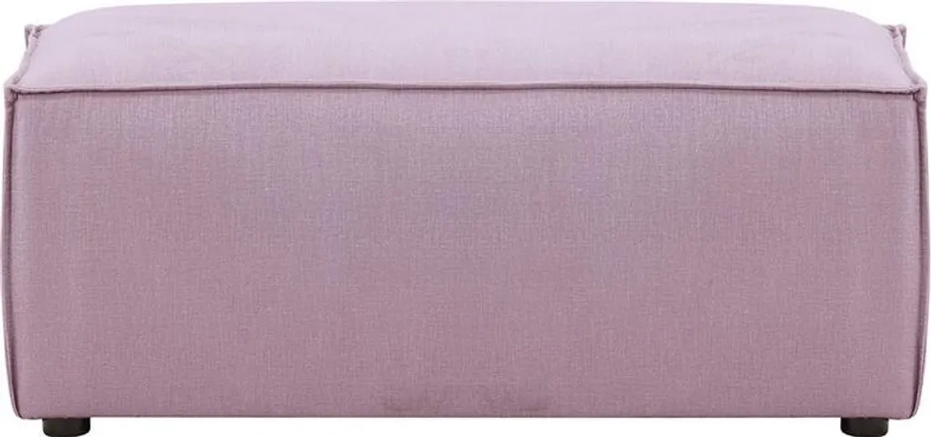 Pouf de salon Charles (P2) Fancy 63 - Repose-pieds en tissu premium