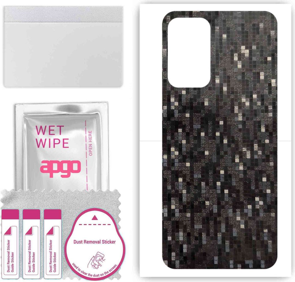 apgo Rückseite Schutzfolie, Skin, kompatibel mit Samsung Galaxy A73, Hinten Displayschutzfolie aus Vinylfolie, kratzfest, einfache Montage - Carbo...