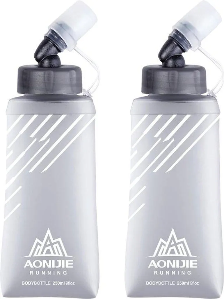 Gourde de sport pliable 250ml anti-encombrement pour vélo et running