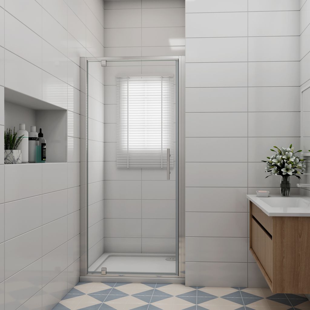 100x185cm Duschkabine Duschabtrennung 5mm ESG Drehtür Dusche Duschwand Duschtasse