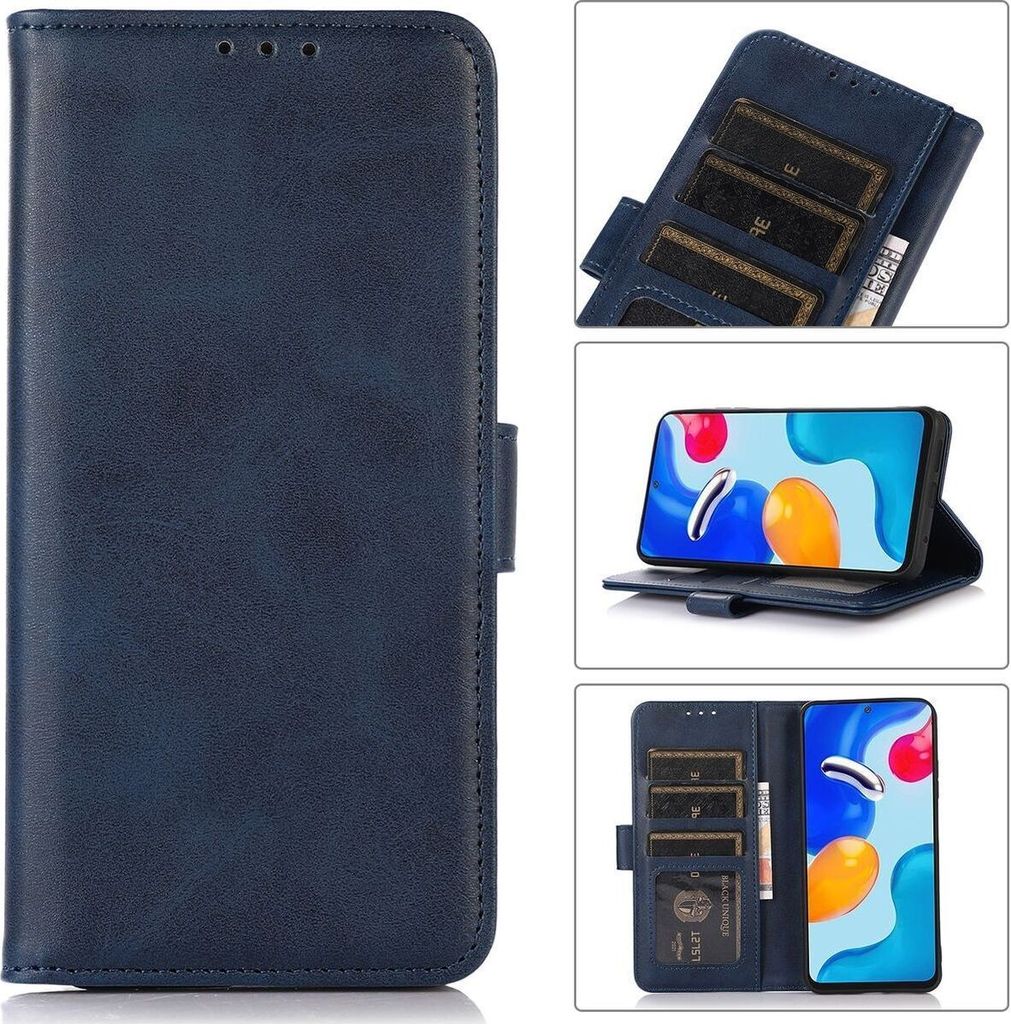 Mobigear Wallet iPhone 14 Hülle Klapphülle Geldbörse - Blau